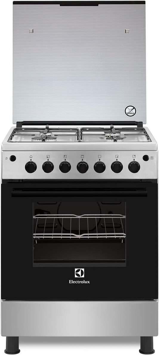 Electrolux 60X60 cm Gas Cooker, Ekg611A1Ox"Min 1 year manufacturer warranty"