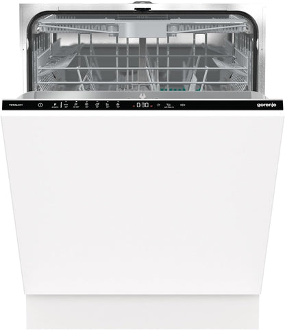 Gorenje GV643D60 16 Place Settings & 6 Programs Fully Integrated Dishwasher, Speed Wash Function & Self-Cleaning Program, Overflow Protection, Made in Slovenia, White, 1 Year Warranty