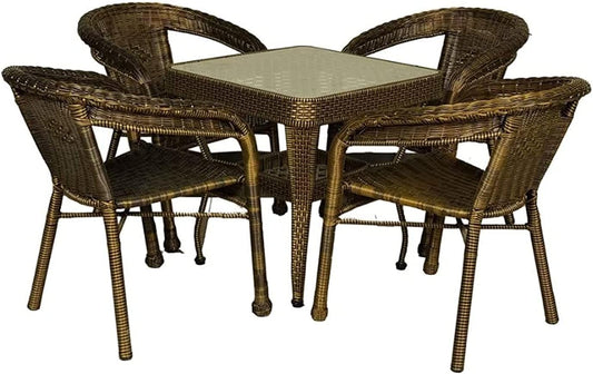 Outdoor Furniture set Patio Furniture Garden Furniture Clearance Rattan Garden Furniture Sets Corner Sofa Coffee Table Patio Conversation Outdoor(4 Piece Set Table Chair) YL21011-369