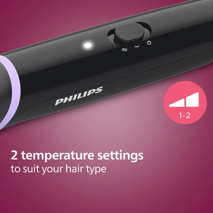 Philips StyleCare Essential | Heated Straightening Brush | Tourmaline Ceramic Coating | 2 Temperature Settings | Hair Straightener | ThermoProtect Technology | 2 Years Warranty | BHH880/03