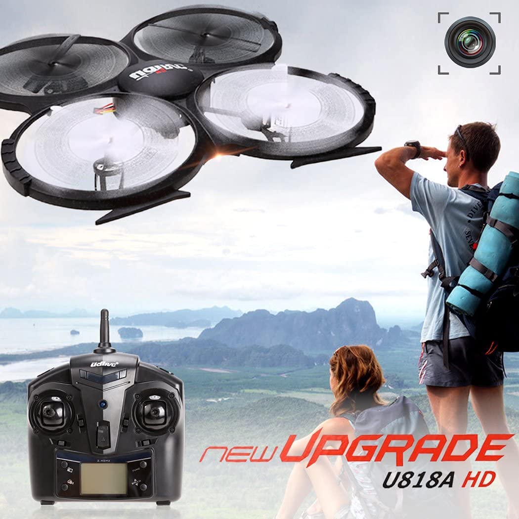 Fytoo HD Aerial Photography Quadcopter U818A HD 2.4GHz 4CH 6-axis Gyro Headless Mode RC Quad-rotor Drone with HD 2MP Camera