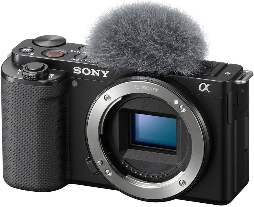 Sony Alpha ZV-E10L Interchangeable Lens Vlog Digital Camera, Large APS-C type 24.2-Megapixel Exmor CMOS Sensor With 16-50 mm Lens, 24.2MP, Black