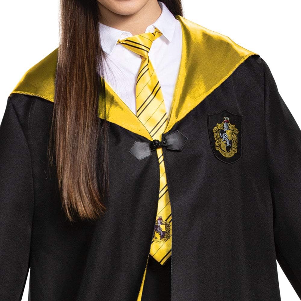 DISGUISE Harry Potter Robe, Deluxe Wizarding World Hogwarts House Themed Robes for Adults, Movie Quality Dress Up Costume Accessory, Black