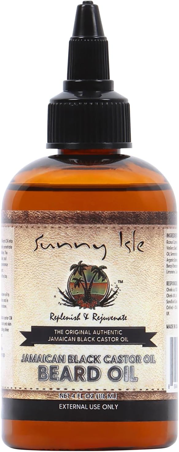 Sunny Isle Jamaican Black Castor Oil Beard Oil 4oz