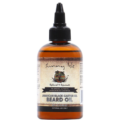 Sunny Isle Jamaican Black Castor Oil Beard Oil 4oz