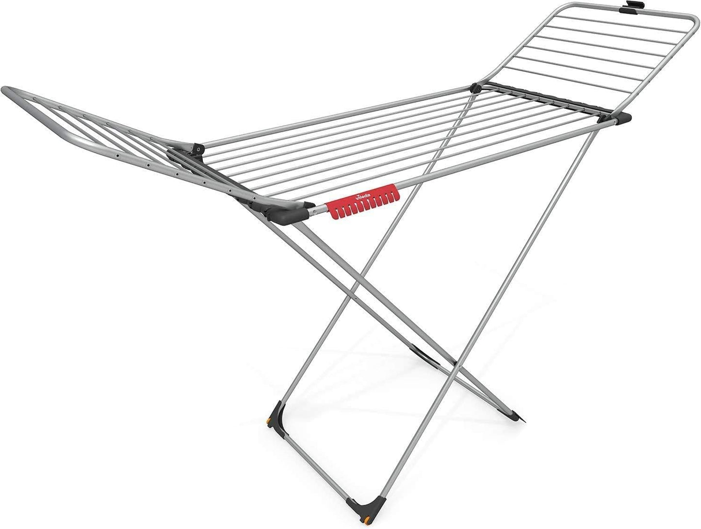 Vileda Clothes Airer, Aluminium, White, 58,5 x 19,5 x 131 cm