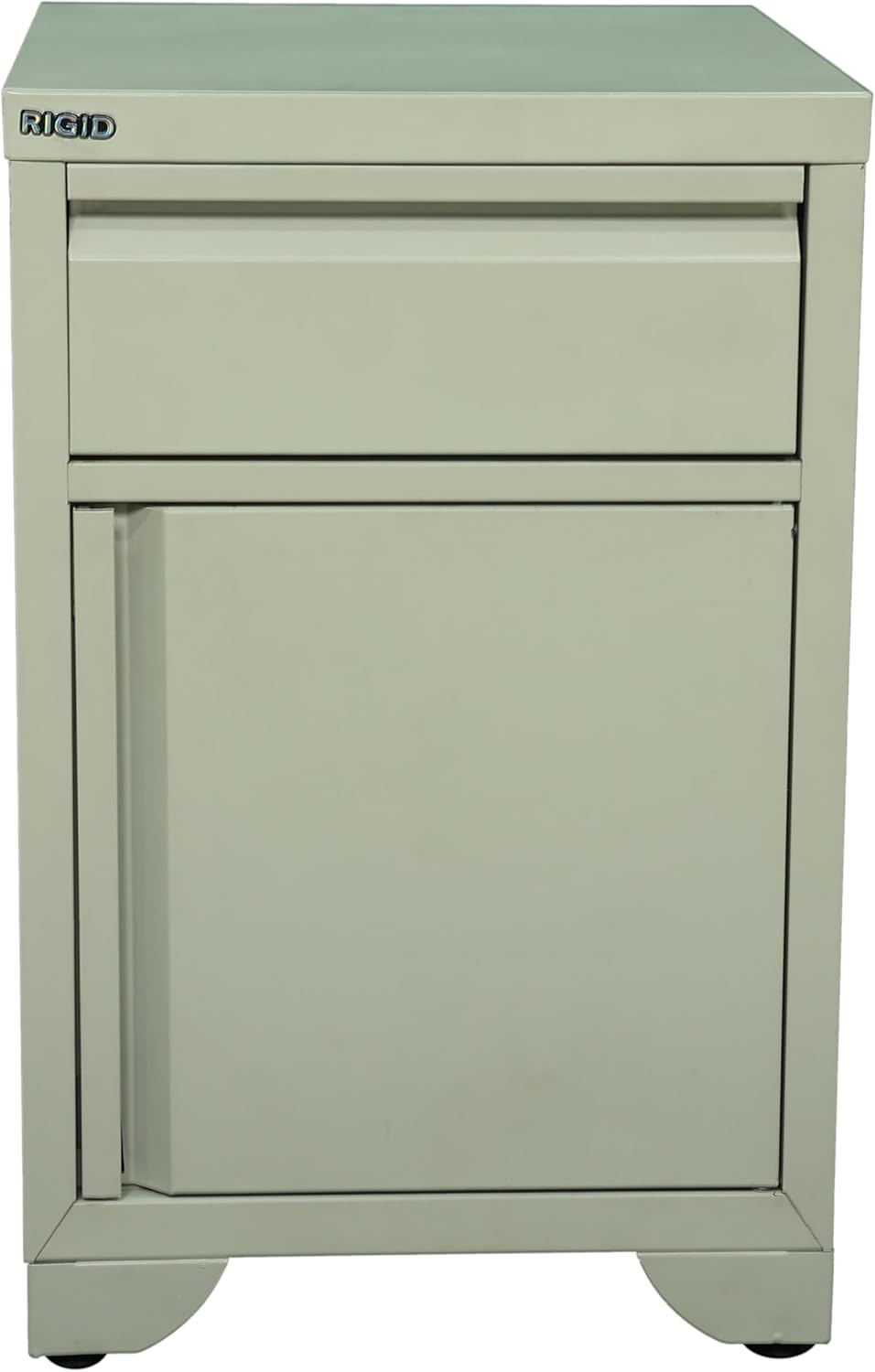 RIGID Steel One Drawer Mobile Pedestal Storage Unit Modern Office Furniture with Cabinet Drawer and Adjustable Legs