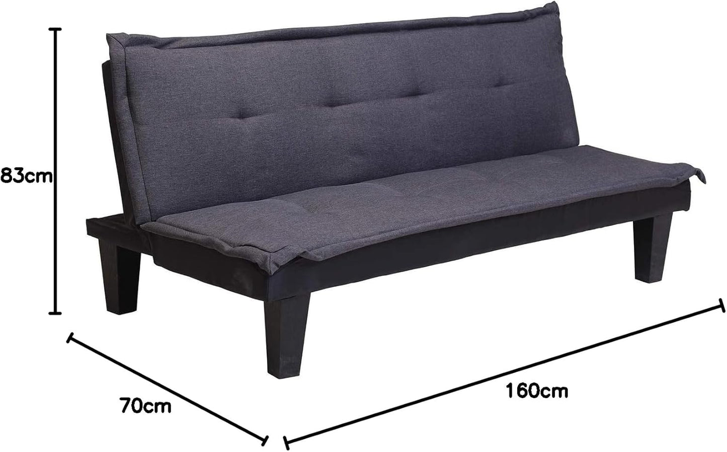 Pan Emirates Starcity Sofa Bed, Grey