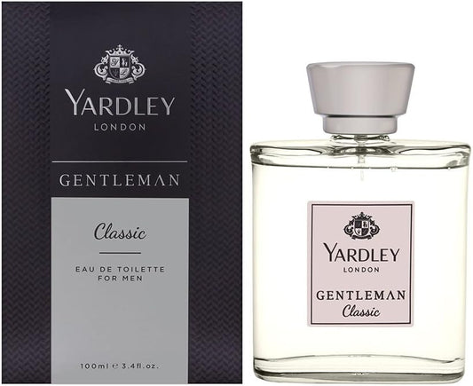 Yardley Gentleman Classic Luxury Fragrance Eau De Parfum, Citrus, Black Pepper And Spicy Blend Of Cardamom, 100Ml