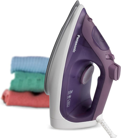 Panasonic Steam Iron NI-S530VTH 2400W with Large Water Tank Capacity, Ceramic Soleplate 300ml - Violet