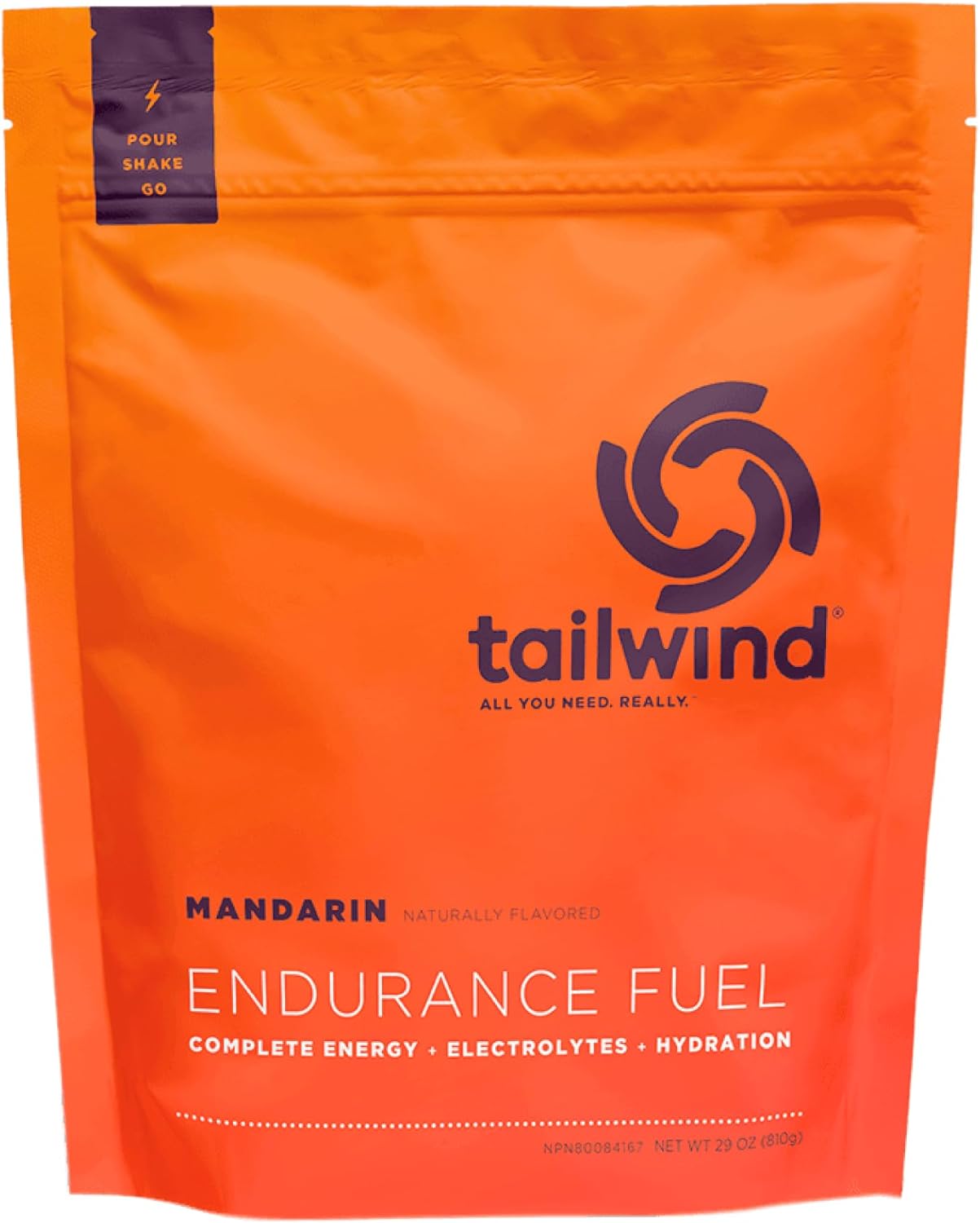 Tailwind Nutrition Endurance Fuel Berry 50 Servings, Hydration Drink Mix with Electrolytes and Calories, Non-GMO, Free of Soy, Dairy, and Gluten, Vegan Friendly