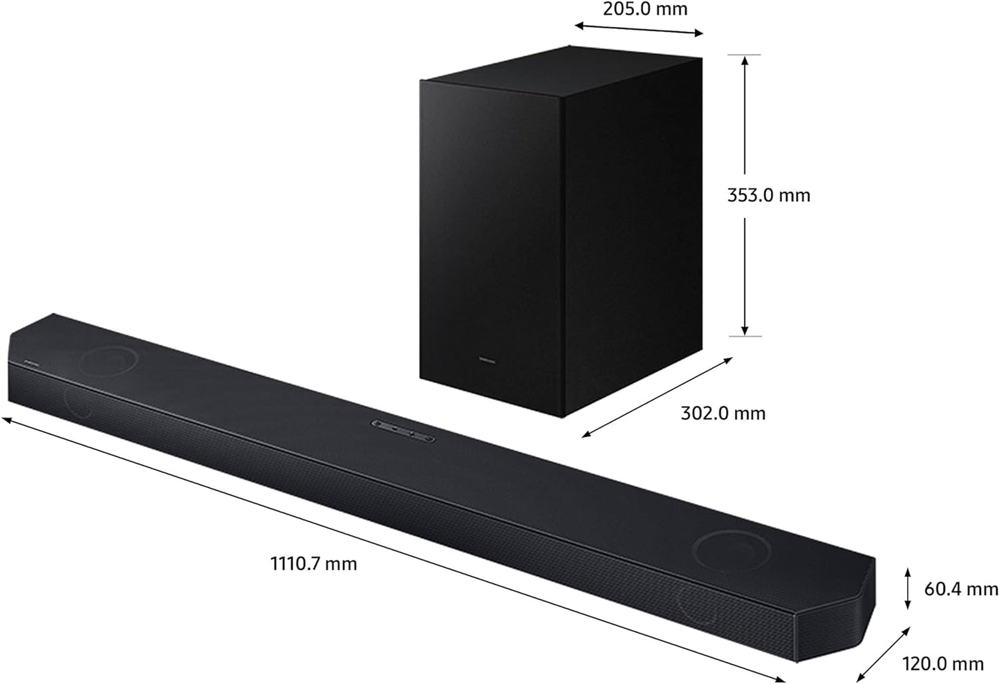 Samsung 3.1Ch Wireless Soundbar with Dolby Digital/DTS Virtual:X In Built Subwoofer Bluetooth Connectivity - HW-B650/ZN