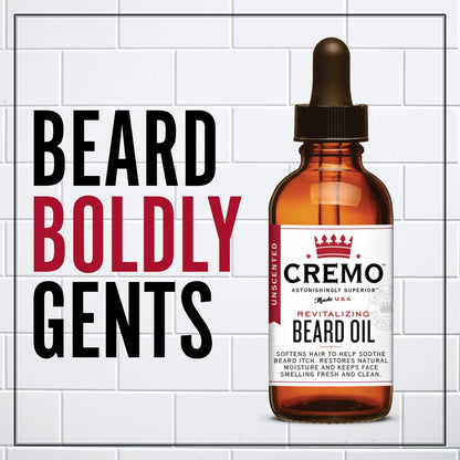 Cremo Beard Oil, Cedar Forest Blend - Restores Moisture, Softens And Reduces Beard Itch For All Lengths Of Facial Hair, 30 ml