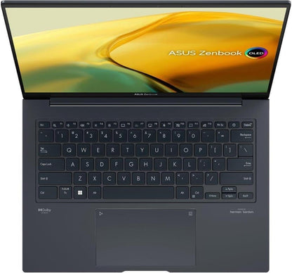 ASUS – Zenbook Q420 14.5'' 2.8K OLED Touch Laptop - Intel Evo Core i7-13700H, 16GB RAM, 512GB SSD, Intel Iris Xe Graphics, Windows 11 Home, English Backlit Keyboard, Inkwell Gray (Q420VA-EVO.I7512)