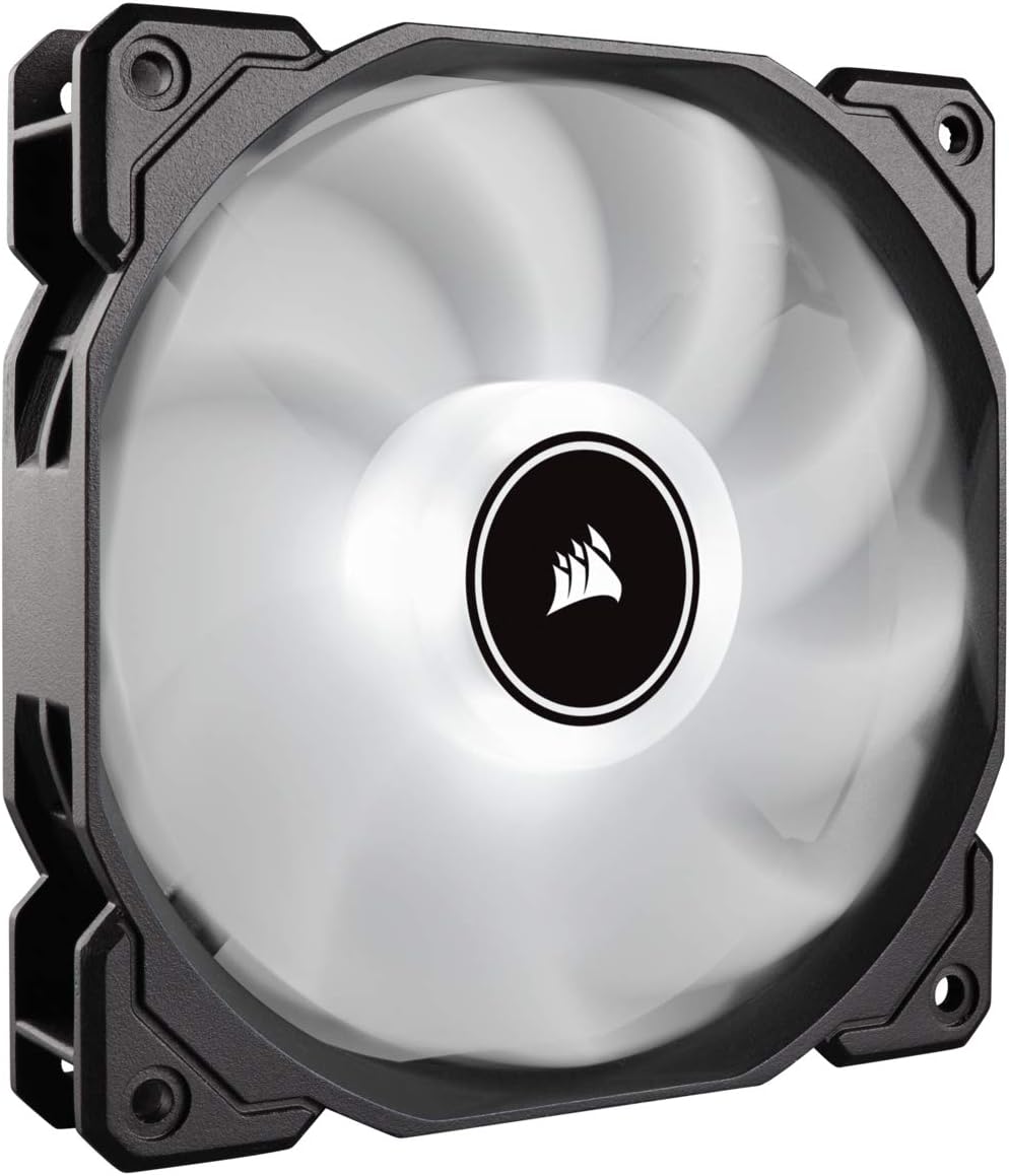 CORSAIR AF140 LED Low Noise Cooling Fan, Dual Pack - White, 140 mm