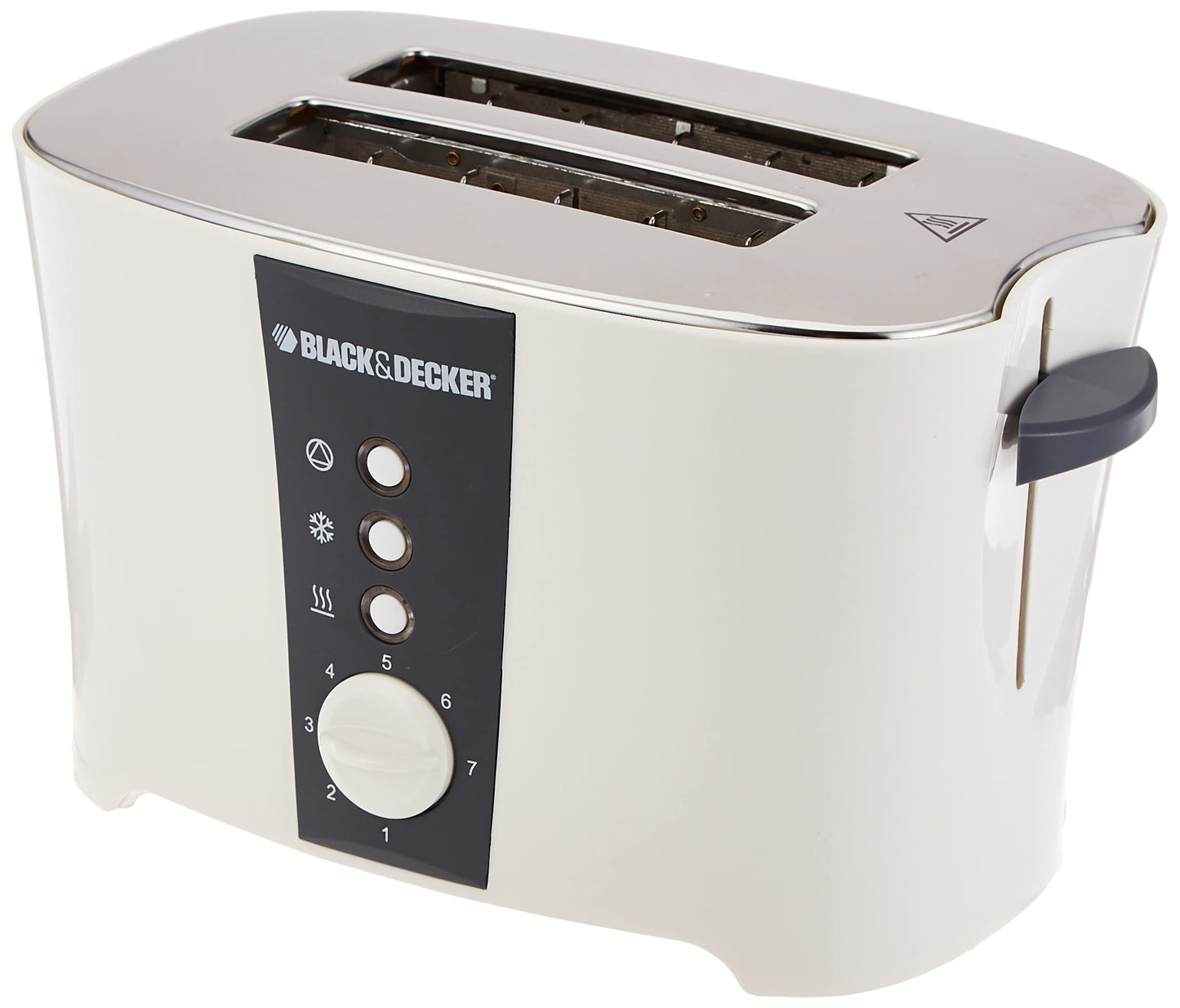 Black & Decker 1350W 4 Slice cool touch Toaster with Electronic Browning Control White ET124-B5 2 Years Warranty