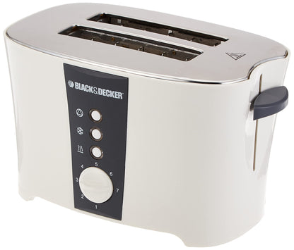 Black & Decker 1350W 4 Slice cool touch Toaster with Electronic Browning Control White ET124-B5 2 Years Warranty