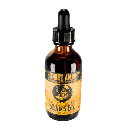 Honest Amish - Pure Beard Oil - 2 Ounce - Fragrance Free