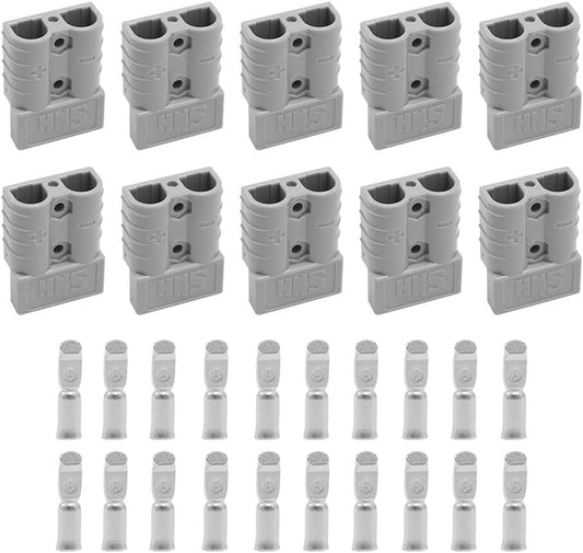 10Pcs Battery Quick Connector, 600V 50A 50Amp Battery Connection Plug Connector for Car Van Modes Motorcycle