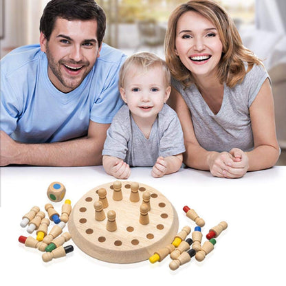 ZYZY Kid's Wooden Memory Chess Game