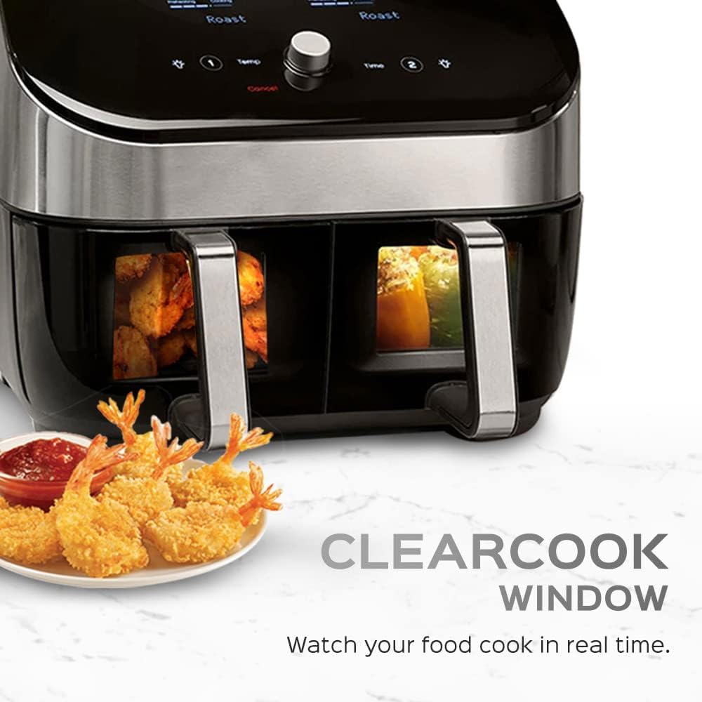 Instant Vortex 5.7L, 1700W Digital Air Fryer Single ClearCook Drawer and 6 Smart Programmes - Air Fry, Bake, Roast, Grill, Dehydrate, Reheat, 2 Years Manufacturer's Warranty