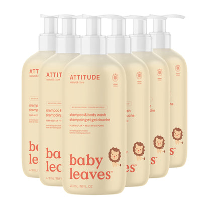 Attitude Baby Leaves 2In1 Natural Shampoo - Apple - 473 ml