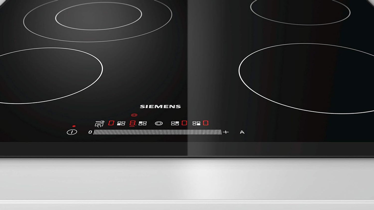 Siemens 60 cm Built In Electric Hob, Made In Germany, 3 Years Warranty, Black, Et651Nf17Q