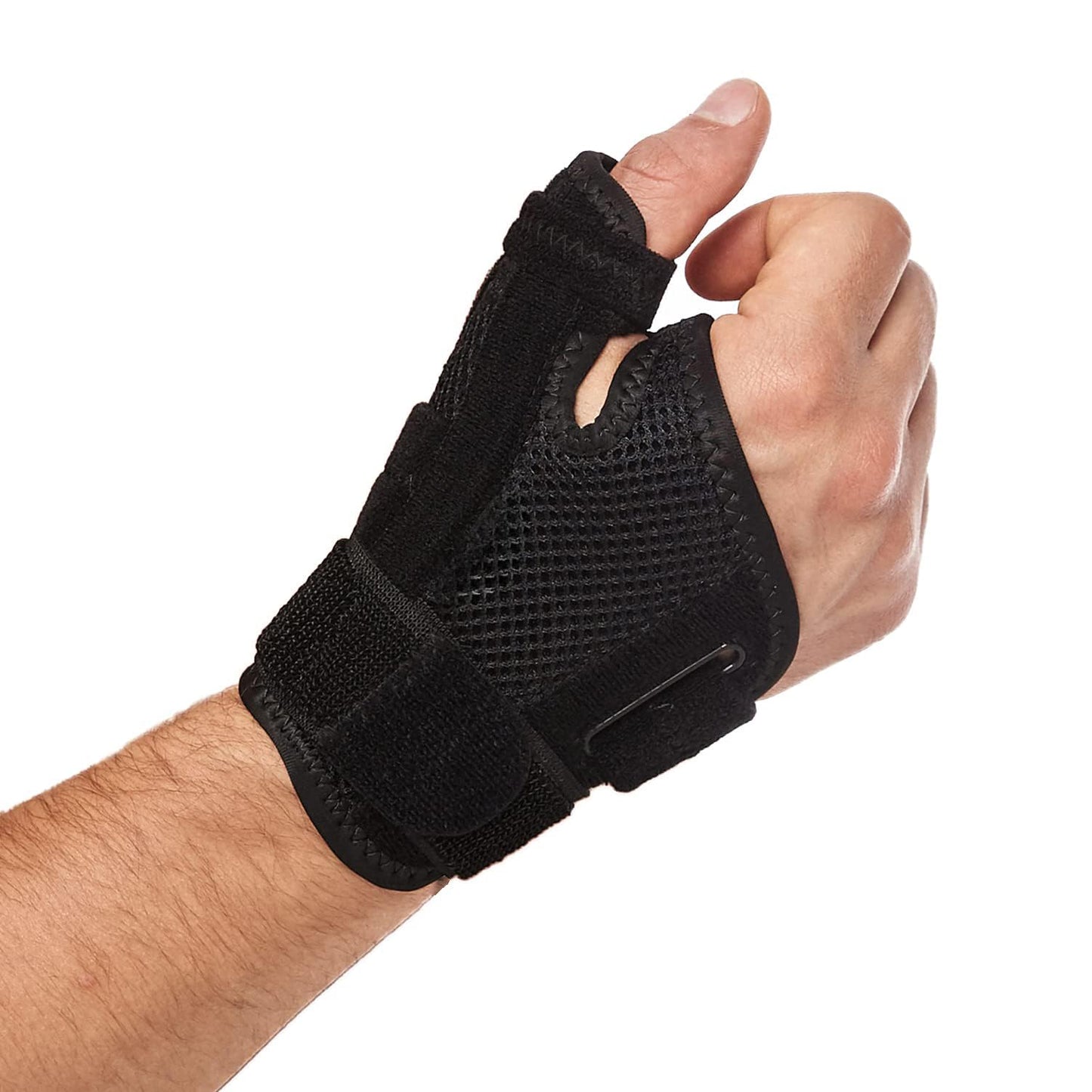 Sweet seven Thumb Splint Brace - Right/Left Hand, Thumb Support, Arthritis & Carpal Tunnel Pain Relief (Black)