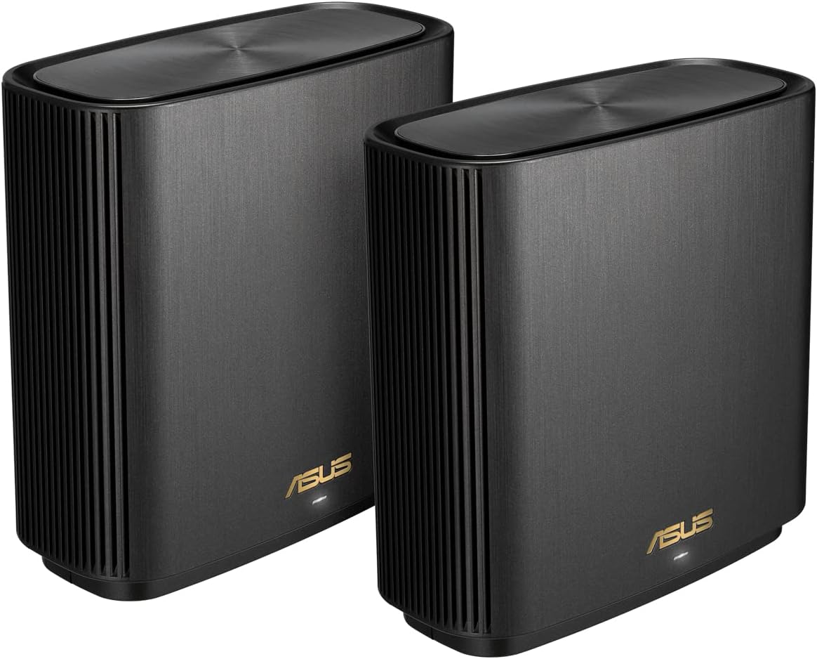 ASUS ZenWiFi XT9 AX7800 Tri-Band WiFi 6 Mesh WiFi System, 802.11ax, up to 5700 sq ft & 6+ rooms, AiMesh, Lifetime Free Internet Security, Parental Controls, Easy Setup, 2.5G WAN port