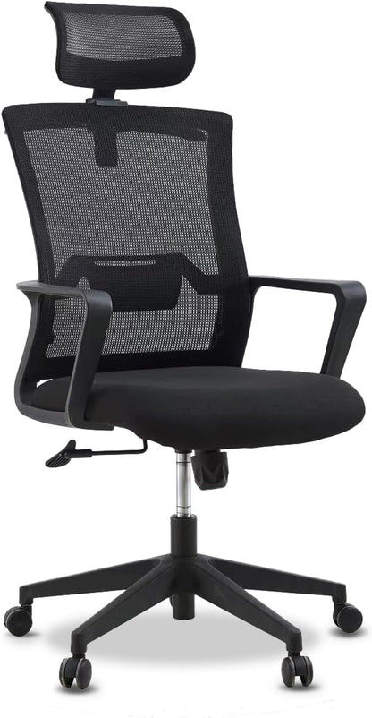 Kano.cn Desk Chair Office Chair for Home Height Adjustable Mid Back Mesh Computer Chair with Lumbar Support Mesh Swivel Computer Office Ergonomic Executive Chair