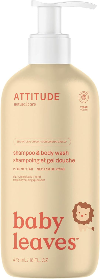 Attitude Baby Leaves 2In1 Natural Shampoo - Apple - 473 ml