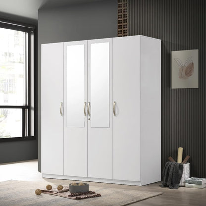 Home Box Kulltorp Plus 4-Door Wardrobe with Mirror-165488062