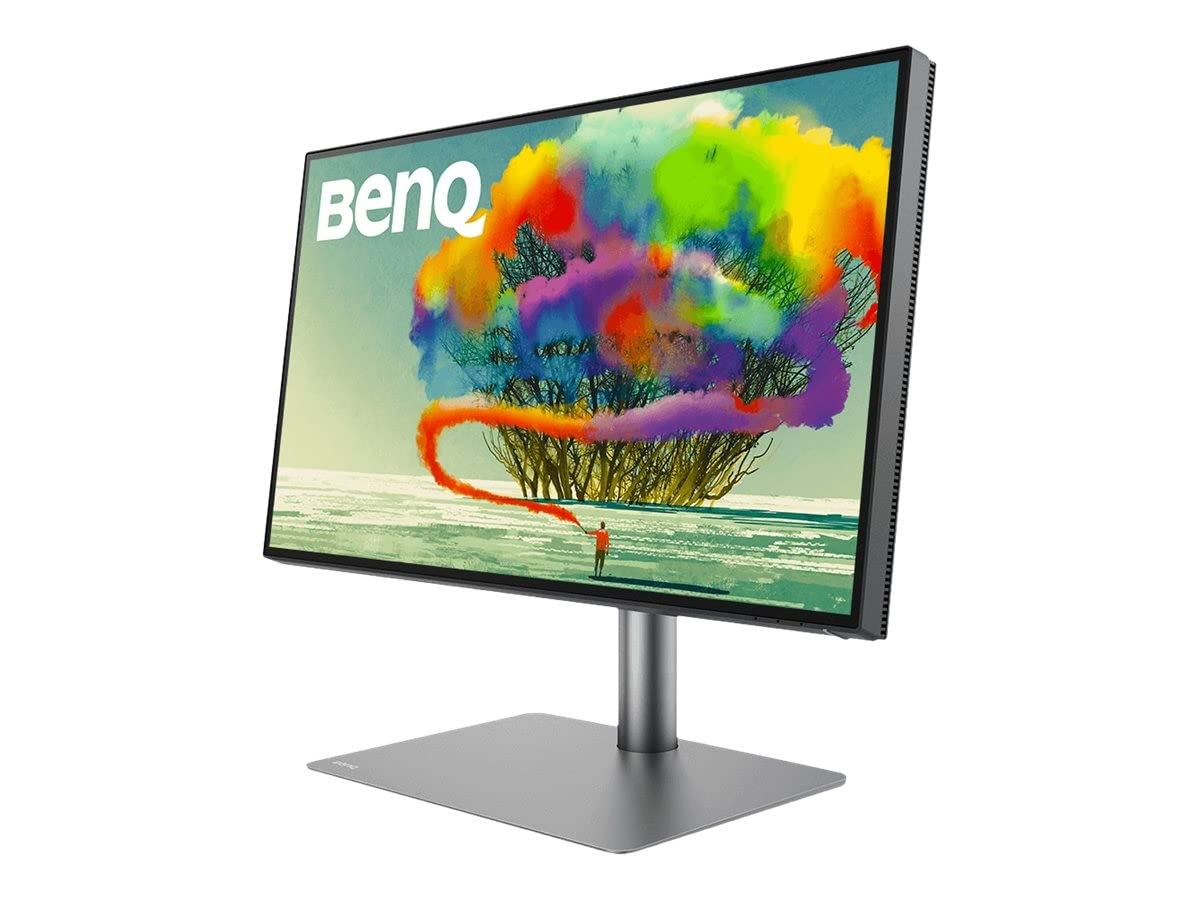 BenQ PD2725U 27 Inch 4K HDR Monitor for Mac/Designers, 3840 x 2160 UHD, IPS, Thunderbolt 3, USB-C(65W), Rec.709, sRGB, Display P3,DCI P3, CAD/CAM, Factory Calibrated, AQCOLOR, USB Hub, KVM, ICC Sync