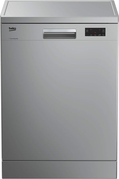 Beko Freestanding Dishwasher,14 Place Settings,6 Programmes,Silver-DFN16421S 1 Year Manufacturer Warranty