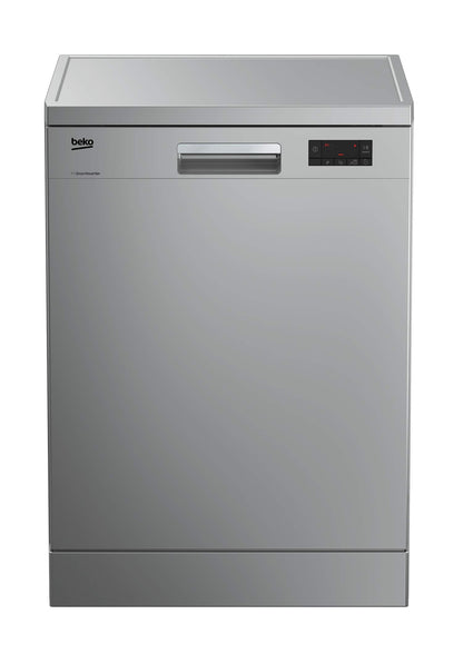 Beko Freestanding Dishwasher,14 Place Settings,6 Programmes,Silver-DFN16421S 1 Year Manufacturer Warranty