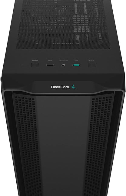 Deepcool MID TOWER CASE CG560 Side window Black MidTower Power supply included No