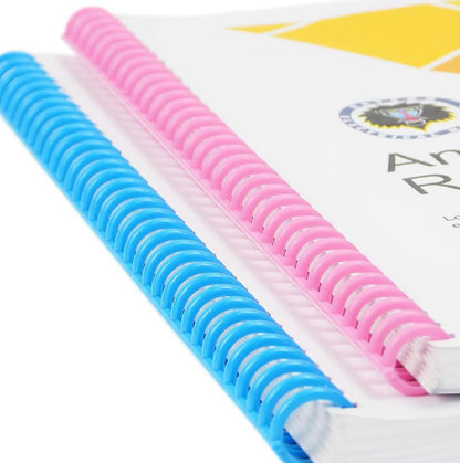 20 Pack Binding Spines Plastic Notebook Binder Spiral Coils，Loose Leaf Binder Ring，DIY Spiral Binding Rings for Teacher Student Document,School Office Supplies，Opener and Hole punch