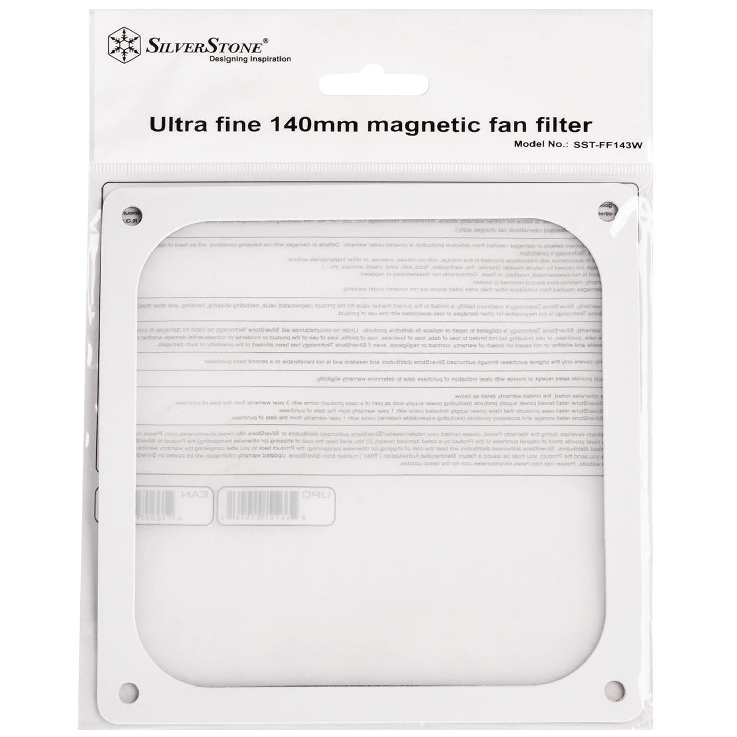 SilverStone Technology SST-FF121B Tek 120mm Ultra Fine Fan Filter with Magnet Cooling 2-Pack