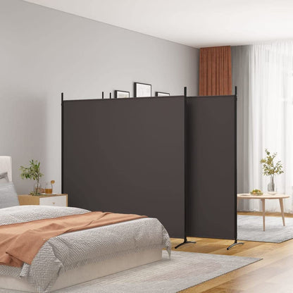 vidaXL 1-Panel Room Divider Folding Panel Screen Movable Partition Privacy Separator Wall Furniture Indoor Bedroom Office Black 175x180 cm