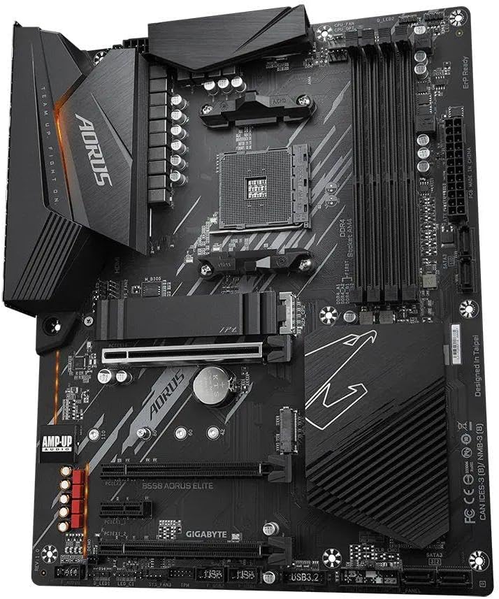 GIGABYTE B650 AORUS Elite AX (AM5/ LGA 1718/ AMD B650/ ATX/ 5-Year Warranty/ DDR5/ M.2/ PCIe 5.0/ USB 3.2 Gen2X2 Type-C/WiFi 6E/ 2.5GbE LAN/Q-Flash Plus/EZ-Latch/Gaming Motherboard)