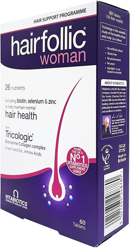 Vitabiotics Hairfollic Woman, 60 Tablets