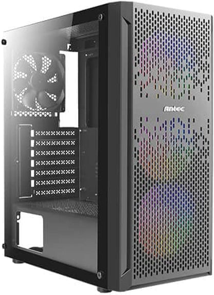 Antec NX Series NX290 Mid-Tower E-ATX Gaming Case, 3 x 120mm RGB fans & 1 x 120mm Fan Included, Tempered Glass Side Panel, 360mm Radiator Support, RGB Gaming Cabinet - Black - CaveHubs