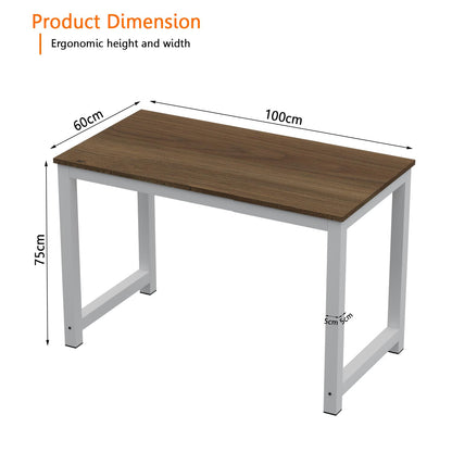 Mahmayi Renewed Modern Stylish Workstation Computer Desk for Home, Office, Living Room - Study Table - Office Furniture - 120 x 60CM - White