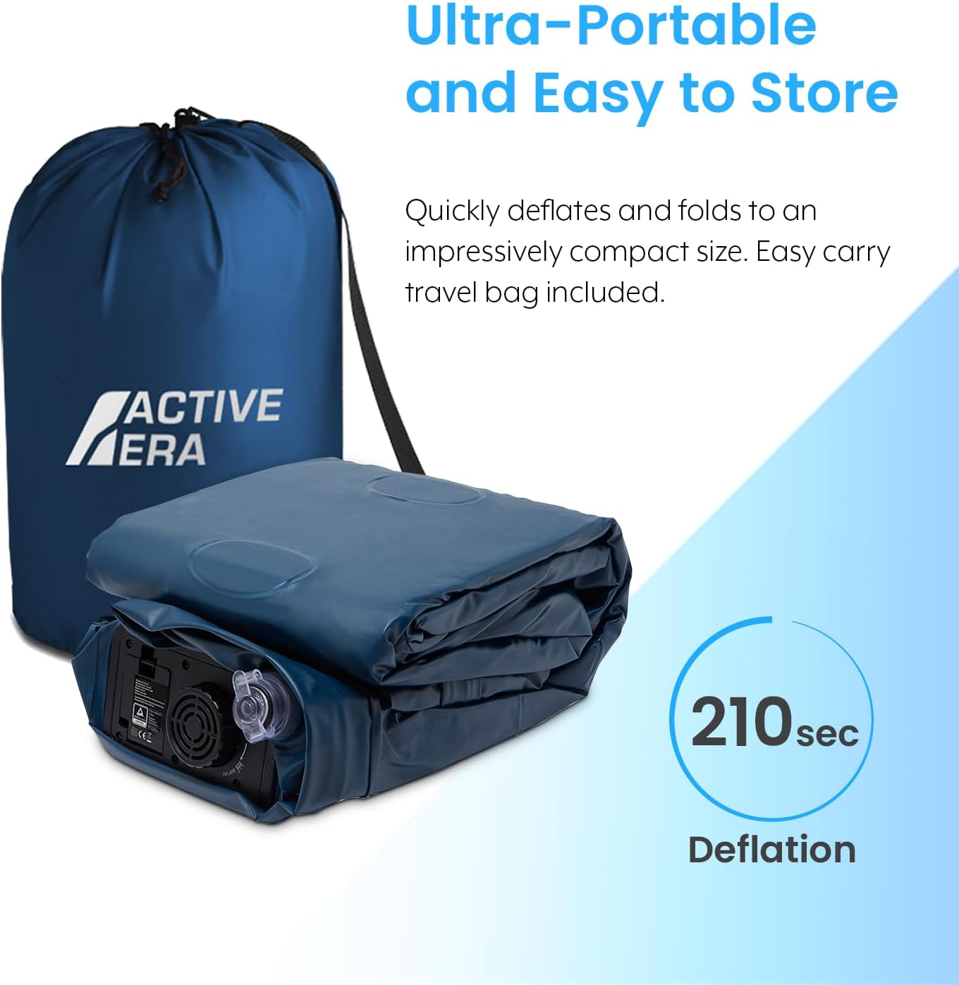 Active Era Luxury Inflatable Mattress - Elevated Air Mattress with Built-in Pump, Raised Pillow & Structured I-Beam Technology (King)