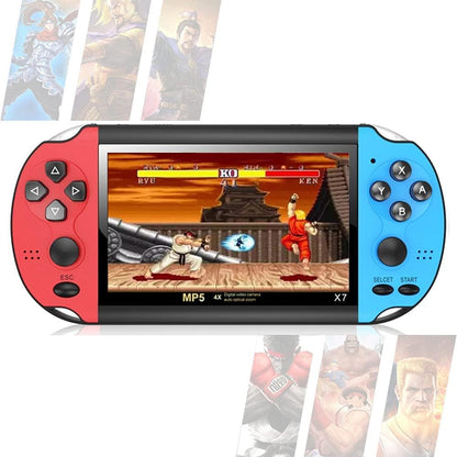 CBL SHOP 4.3" Retro Handheld Game Console Built-in Handheld Game Consoles, Rechargeable Battery, Portable Style X7 Plus Video Game Console with 900+ Portable Games