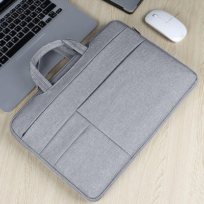 Laptop Sleeve Case, 15 15.6 inch Laptop Sleeve Water Resistant with Protection, Computer Carrying Bag Compatible with MacBook, HP, Dell, Lenovo, Asus Notebook (Gray) - CaveHubs