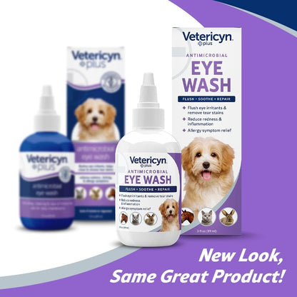 Vetericyn Plus Antimicrobial Eye Wash 3oz