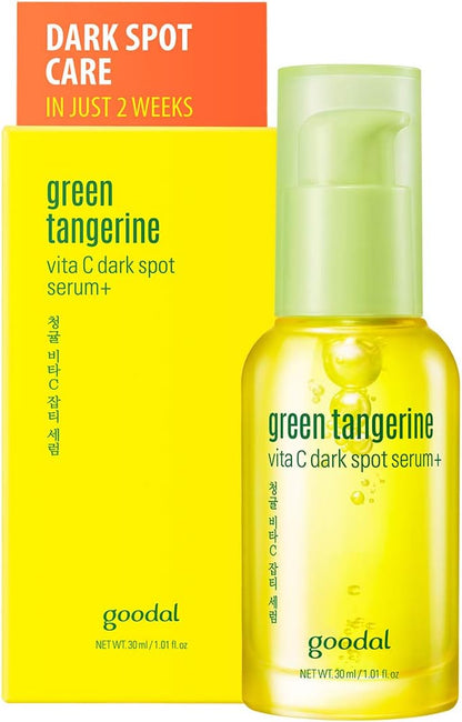 Goodal Green Tangerine Vitamin C Dark Spot Facial Serum+ for Sensitive Skin | Dark Spot Treatment, Anti-Aging, Acne Scars, Fine Lines, Hyperpigmentation, and Dark Circles (Kit)