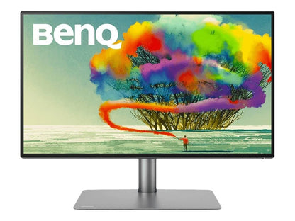 BenQ PD2725U 27 Inch 4K HDR Monitor for Mac/Designers, 3840 x 2160 UHD, IPS, Thunderbolt 3, USB-C(65W), Rec.709, sRGB, Display P3,DCI P3, CAD/CAM, Factory Calibrated, AQCOLOR, USB Hub, KVM, ICC Sync