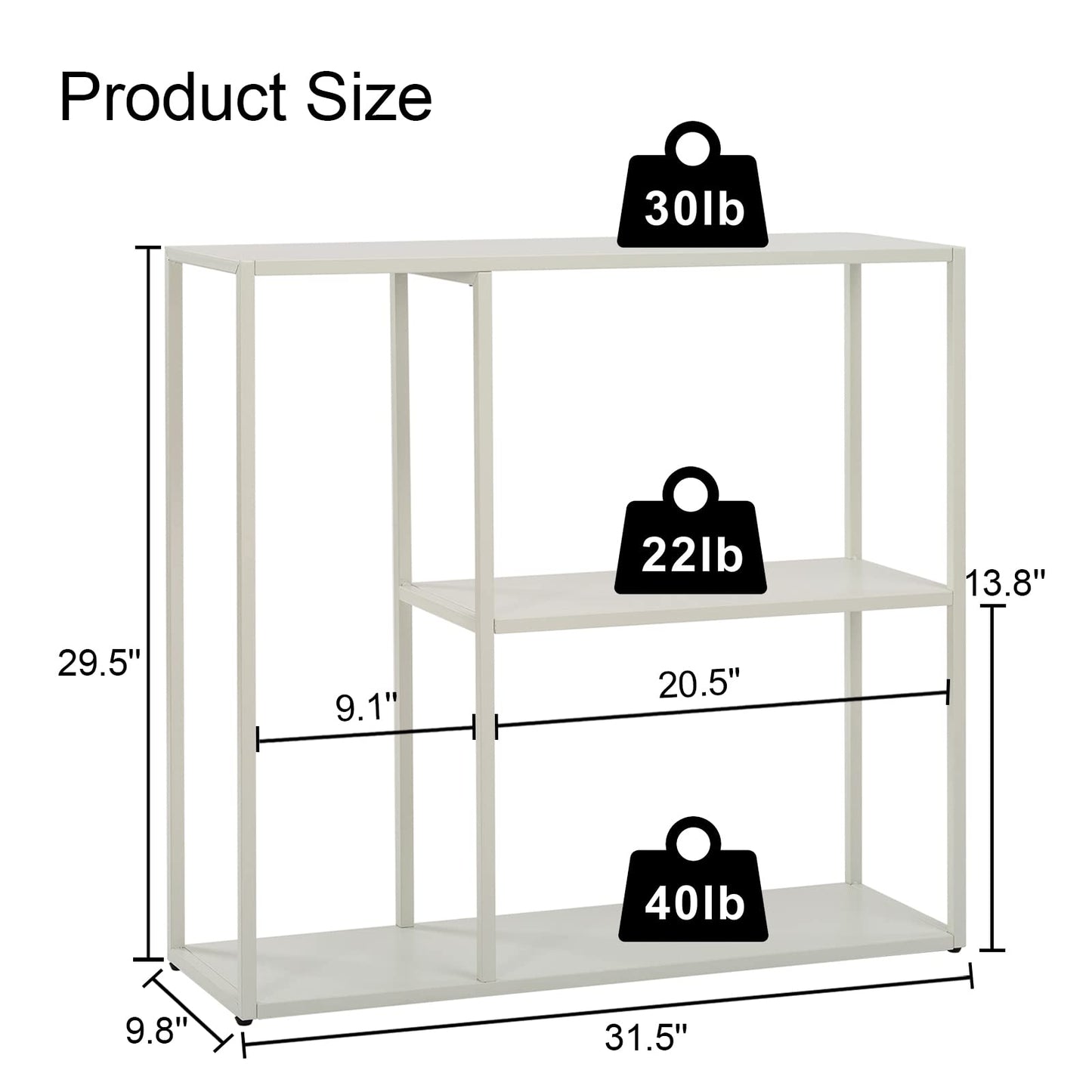 DCLRN Console Table,Sofa Table Entrance Table Narrow Long with Storage Rack for Entrance,Foyer,Hallway, Sofa,Living Room,Bar,Kitchen(Black)